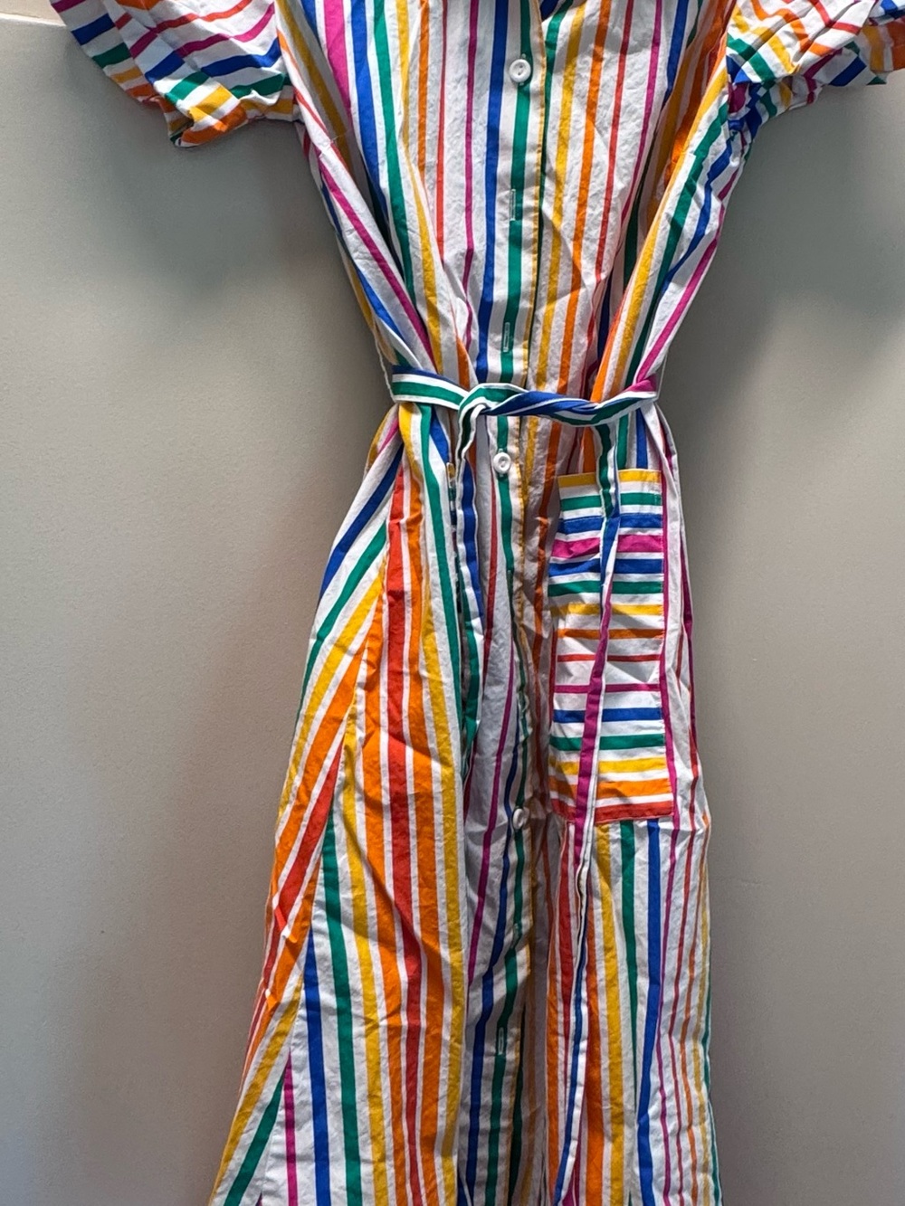 Vintage Rainbow Shirt dress